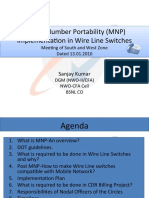 Mobile Number Portability (MNP) Implementation in Wire Line Switches Mobile Number Portability (MNP) Implementation in Wire Line Switches
