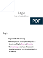 Logic: Syntax and Semantics Difference