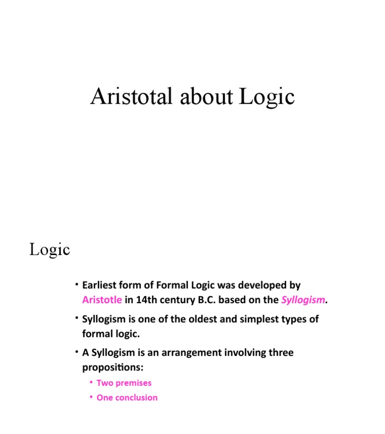 Aristotle's Syllogism in Logic | PDF | Social Science | Philosophy