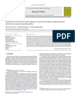 Startups by Recent University Graduates and Their Faculty: Implications For University Entrepreneurship Policy