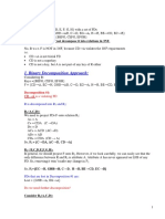 3NF Decomposition of Relation R with Candidate Keys and FD Analysis