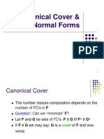 Canonical Cover & Normal Forms Explained