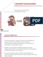 Introduction To: Scientific Communication