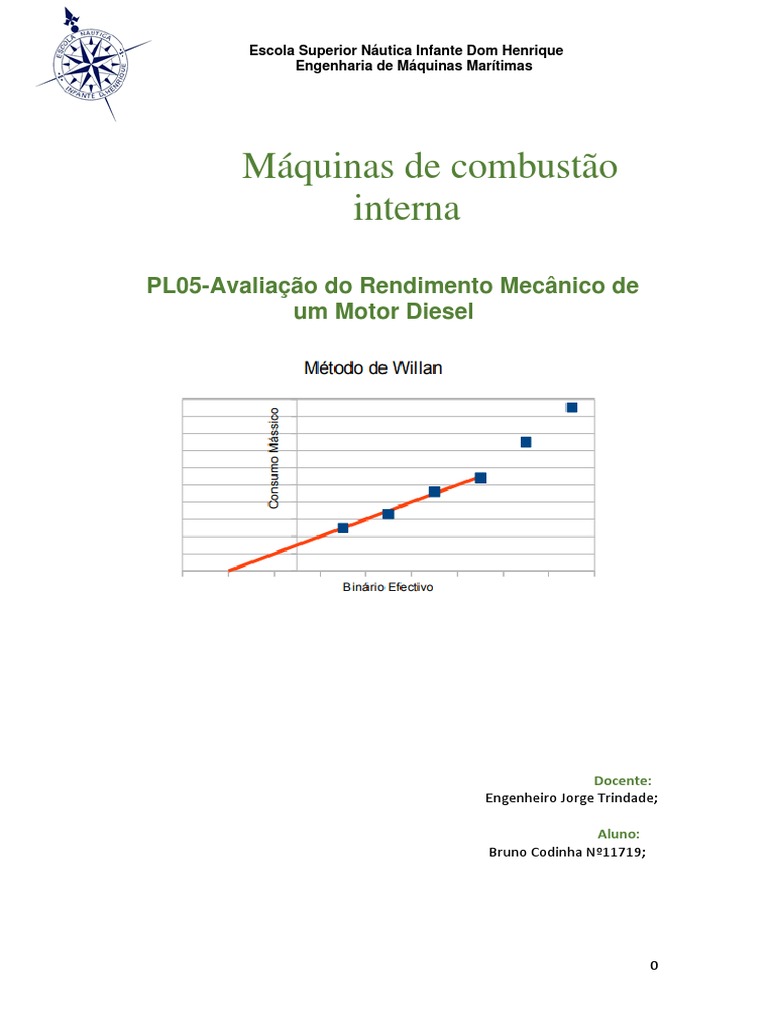 Avaliação do Rendimento de Motor Diesel | PDF | Motores | Engenharia