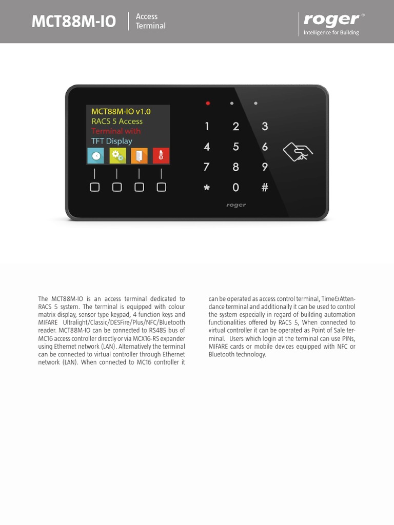 KK MCT88M Io en | PDF | Bluetooth | Computer Terminal