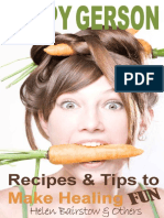 Happy Gerson - Recipes and Tips - Helen Bairstow