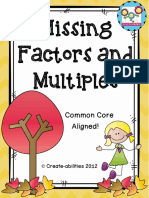 Encontrar Los Factores en La Multiplicación