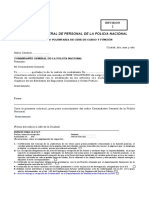 Direccion General de Personal de La Policia Nacional: Codigo ATS-F-025 Revision 2