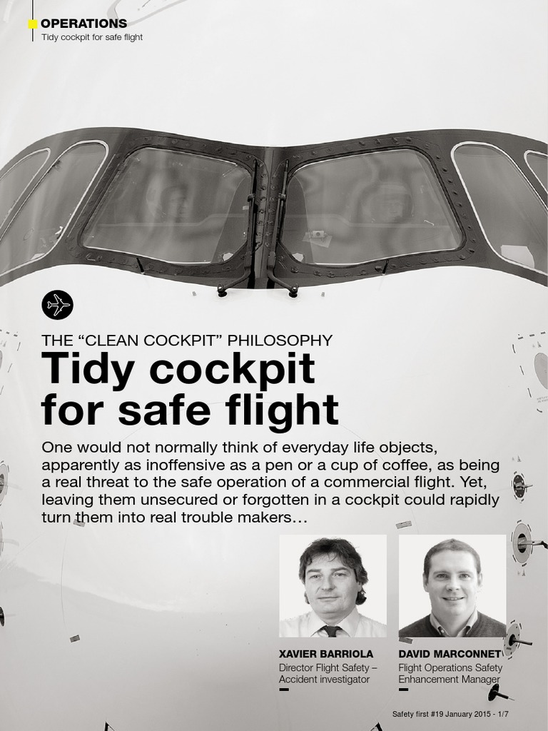 Tidy Cockpit For Safe Flight | PDF | Cockpit | Aircraft