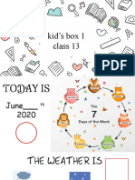 English class for kids with box 2. 