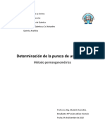 Informe analítica- Permanganometría - M.Alfaro