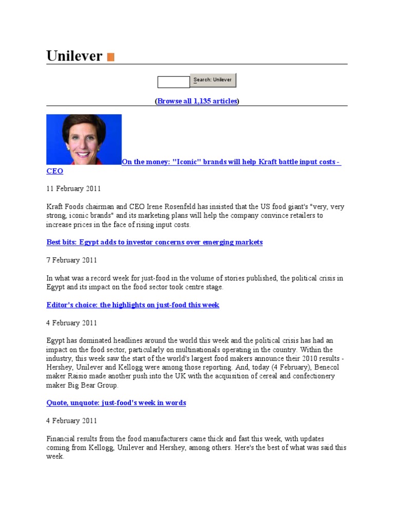 Unilever | PDF | Social Science