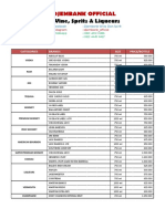 Djembank Official Price List