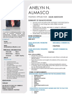 Anelyn N. Almasco: Position Applied For: Sales Associate