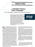 Journal How Remedial Teachers