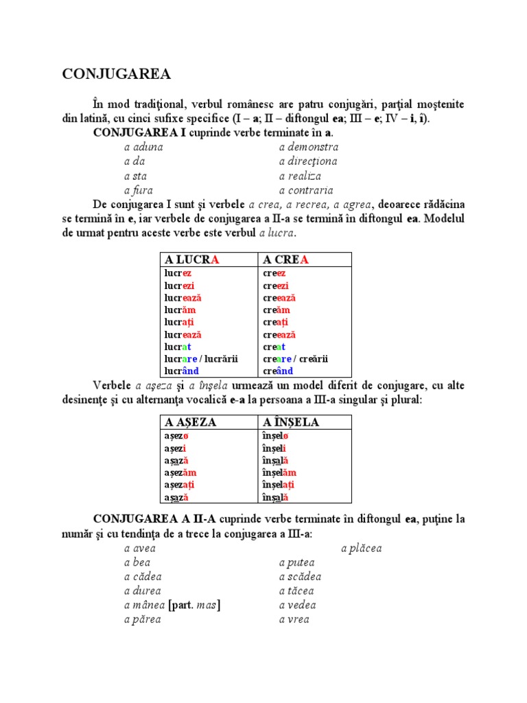 CONJUGAREA | PDF