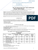 Comparative Estimation of Underground Water Tank and Elevated Storage Tank of Junnar