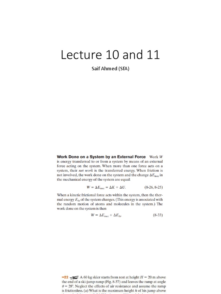 Lecture 10 and 11: Saif Ahmed (Sfa) | PDF