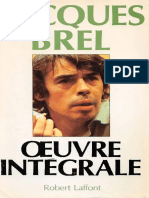 Jacques Brel - Oeuvre Integrale PDF