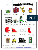 christmasvocabsheet