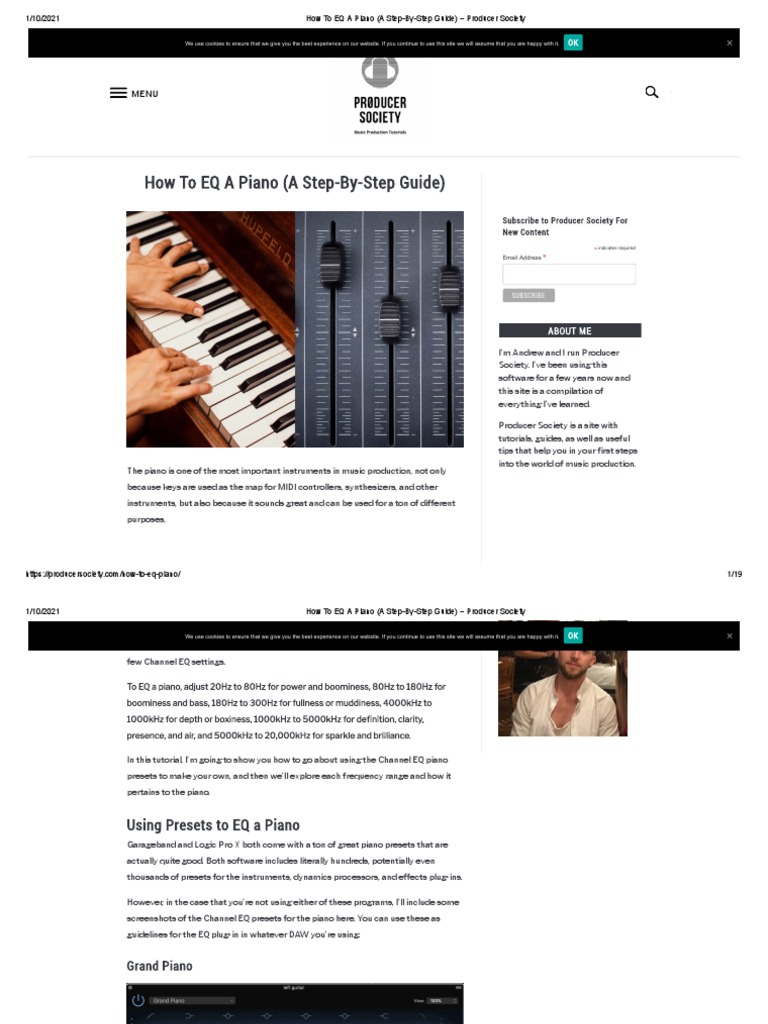 5how To EQ A Piano (A StepByStep Guide) Producer Society PDF