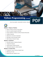 Python Programming: Module 1: Basics of Python