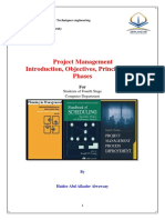 Project Management Introduction, Objectives, Principles and Phases
