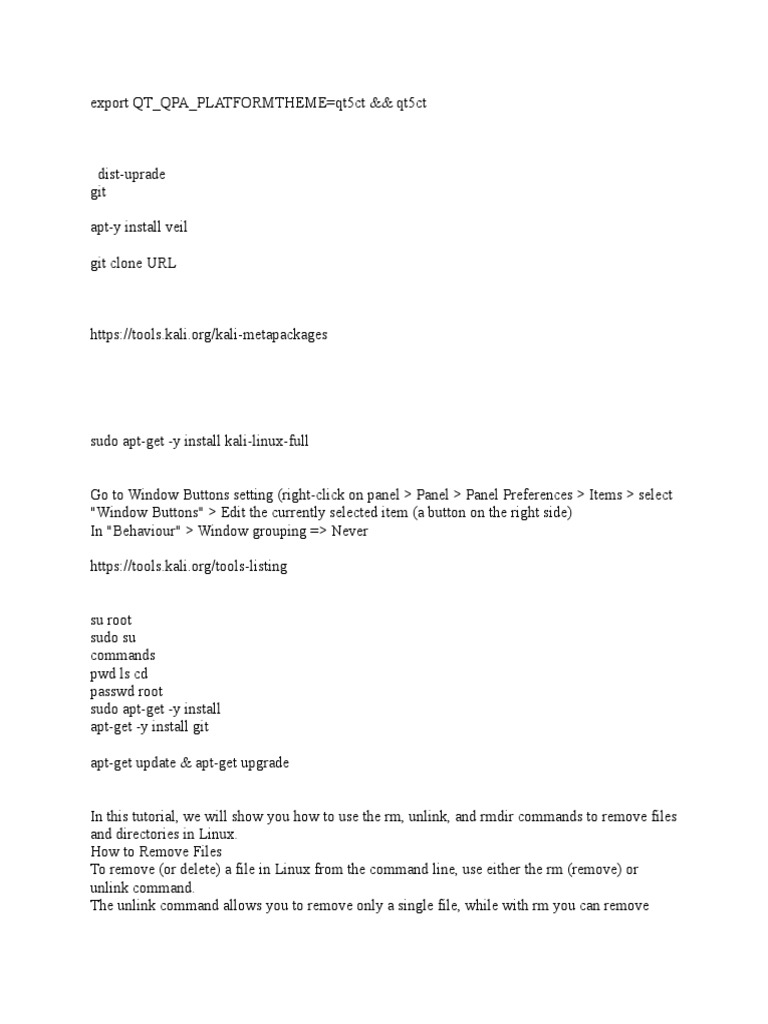 Linux Cheat Sheet | PDF | System Software | Operating System Technology