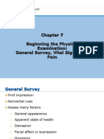 Beginning The Physical Examination: General Survey, Vital Signs, and Pain