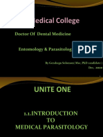 Dental Medicine Guide to Medical Parasitology