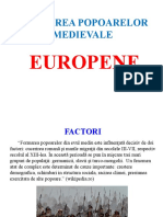 Formarea Popoarelor Medievale Europene