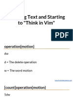 Deleting Text and Starting To - Think in Vim - PDF