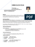 Curriculum Vitae: Objective