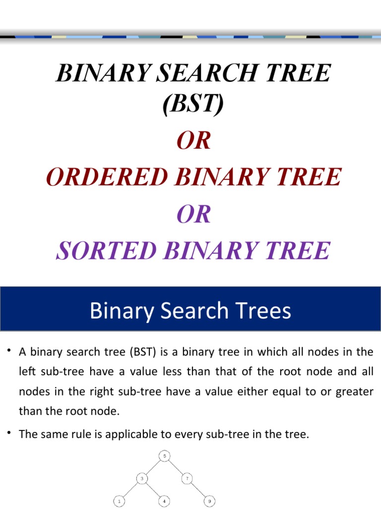 Understanding Binary Search Trees | PDF | Computer Data | Algorithms ...