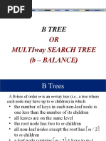 OR Multiway Search Tree (B - Balance)