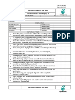 Petronas Carigali Sdn. Bhd. Inspection Test Record (Itr) - A Piping Work Completion P01-A