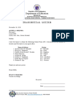 Department of Education: Transmittal Letter