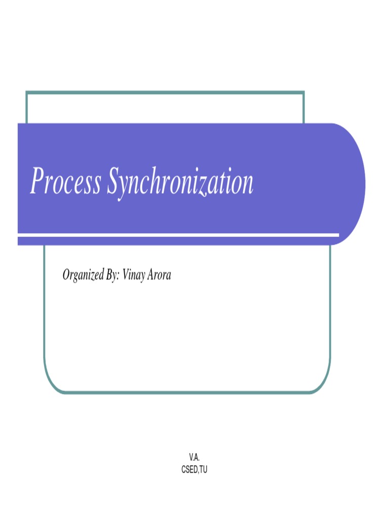 9-Process Synchronization | PDF | Boolean Data Type | Concurrency ...