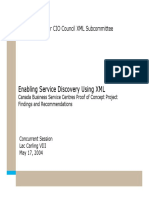 Enabling Service Discovery Using XML