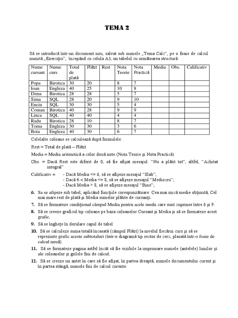 Tema 2 PDF | PDF