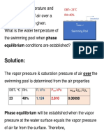 Find Pool Water Temperature from Air Properties