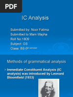 IC Analysis