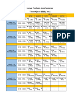 Jadwal Penilaian Akhir Semester Tahun Ajaran 2020 / 2021: Hari / Tanggal JAM Kelas X-TKJ X-Askep Xi-Tkj Xi-Askep Xii-Tkj