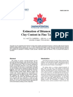 Estimation of Bitumen and Clay Content in Fine Tailings: Petroleum Society