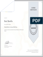 Python Web Data Certificate