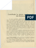Mesrobeanu, Anton, Contributie La Istoria Catolicismului Din Moldova, Articol 1928
