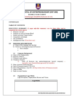 Ent300 - Business Plan Format June2020