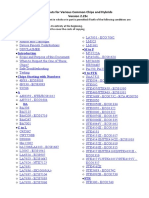 Pinouts For Various Common Chips and Hybrids