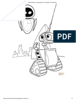 Wall-E Meets Eva Coloring Page - Free Printable Coloring Pages