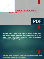 HADITS_SEBAGAI_SUMBER_AJARAN_ISLAM_ppt